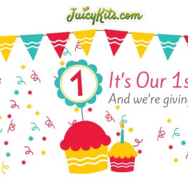Celebrate Our 1st Birthday with Free Air Plants Free Air Plants for Juicykits.com First Birthday